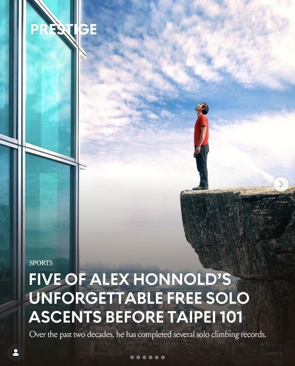 Alex Honnold conquers Taipei 101 — five of his most iconic free solo ascents.
